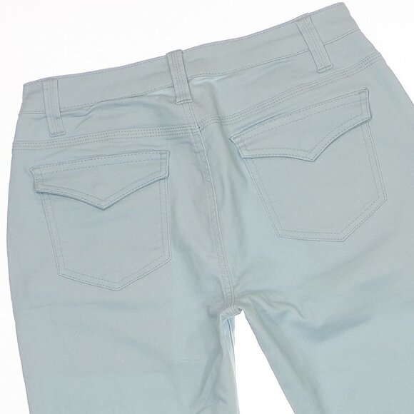 Kate & Mallory Jeans Pants 6 Ankle Ice Blue Ankle Zip Mid Rise Stretch 29x25.5 - Picture 4 of 10